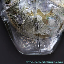 Load image into Gallery viewer, VERY LARGE 1990s Isle of Wight Studio ‘Azurene’ Fish Vase with Original Label (Timothy Harris; c 2009)

