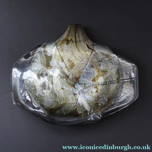 Load image into Gallery viewer, VERY LARGE 1990s Isle of Wight Studio ‘Azurene’ Fish Vase with Original Label (Timothy Harris; c 2009)

