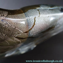 Load image into Gallery viewer, VERY LARGE 1990s Isle of Wight Studio ‘Azurene’ Fish Vase with Original Label (Timothy Harris; c 2009)

