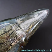 Load image into Gallery viewer, VERY LARGE 1990s Isle of Wight Studio ‘Azurene’ Fish Vase with Original Label (Timothy Harris; c 2009)

