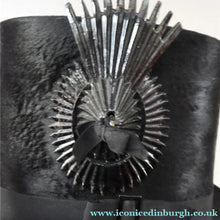 Load image into Gallery viewer, VERY LARGE Genuine Victorian Antique Top Hat. Size 7 1/4+ RARE Coachman's Rosette
