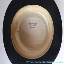 Load image into Gallery viewer, VERY LARGE Genuine Victorian Antique Top Hat. Size 7 1/4+ RARE Coachman's Rosette
