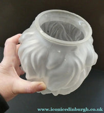 Load image into Gallery viewer, VERY LARGE Vintage 1930s Satin Glass ART DECO Light Shade in the Form of a Flaming Torch.

