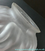 Load image into Gallery viewer, VERY LARGE Vintage 1930s Satin Glass ART DECO Light Shade in the Form of a Flaming Torch.
