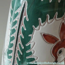 Load image into Gallery viewer, VERY LARGE Vintage 1950s / 60s NORWEGIAN Vase with Deer Decoration by Elle Pottery
