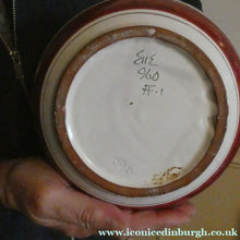 Load image into Gallery viewer, VERY LARGE Vintage 1950s / 60s NORWEGIAN Vase with Deer Decoration by Elle Pottery
