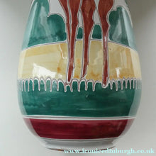 Load image into Gallery viewer, VERY LARGE Vintage 1950s / 60s NORWEGIAN Vase with Deer Decoration by Elle Pottery
