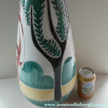 Load image into Gallery viewer, VERY LARGE Vintage 1950s / 60s NORWEGIAN Vase with Deer Decoration by Elle Pottery
