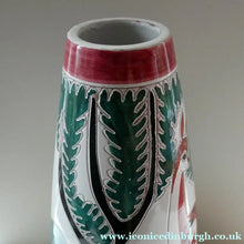 Load image into Gallery viewer, VERY LARGE Vintage 1950s / 60s NORWEGIAN Vase with Deer Decoration by Elle Pottery
