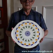 Load image into Gallery viewer, Very Large Vintage 1960s WEST GERMAN Cake Plate by Grunstadt Keramik - European Ceramics
