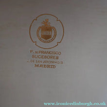 Load image into Gallery viewer, VERY LARGE Vintage TOP HAT / DRESSAGE HAT by “F. DE FRANCISCO, MADRID “.  Good Condition
