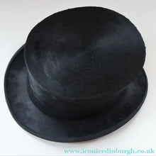 Load image into Gallery viewer, VERY LARGE Vintage TOP HAT / DRESSAGE HAT by “F. DE FRANCISCO, MADRID “.  Good Condition
