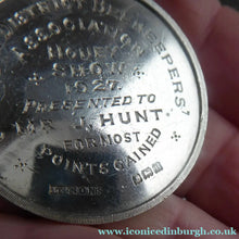 Load image into Gallery viewer, 1927 SCOTTISH BEEKEEPERS ASSOCIATION Hallmarked Solid Silver Medal for the Honey Show. Good Vintage Condition

