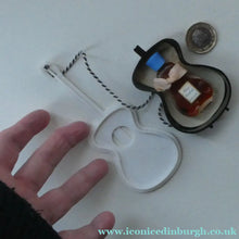 Load image into Gallery viewer, Very Rare 1930s Delavelle Blue Orchid Perfume Bottle in Novelty Guitar Case
