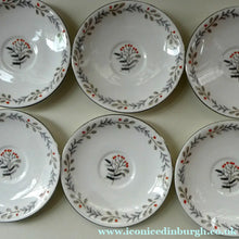Load image into Gallery viewer, 1950s BONE CHINA Tea Set by ROYAL STAFFORDSHIRE. Vogue Pattern on Merlin Ware
