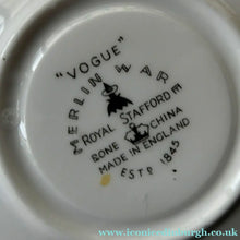 Load image into Gallery viewer, 1950s BONE CHINA Tea Set by ROYAL STAFFORDSHIRE. Vogue Pattern on Merlin Ware
