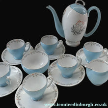 Load image into Gallery viewer, 1950s BONE CHINA Tea Set by ROYAL STAFFORDSHIRE. Vogue Pattern on Merlin Ware
