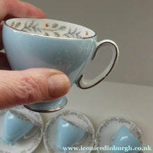 Load image into Gallery viewer, 1950s BONE CHINA Tea Set by ROYAL STAFFORDSHIRE. Vogue Pattern on Merlin Ware
