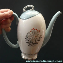 Load image into Gallery viewer, 1950s BONE CHINA Tea Set by ROYAL STAFFORDSHIRE. Vogue Pattern on Merlin Ware
