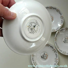 Load image into Gallery viewer, 1950s BONE CHINA Tea Set by ROYAL STAFFORDSHIRE. Vogue Pattern on Merlin Ware
