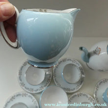 Load image into Gallery viewer, 1950s BONE CHINA Tea Set by ROYAL STAFFORDSHIRE. Vogue Pattern on Merlin Ware
