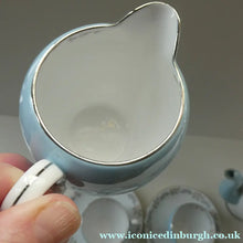 Load image into Gallery viewer, 1950s BONE CHINA Tea Set by ROYAL STAFFORDSHIRE. Vogue Pattern on Merlin Ware
