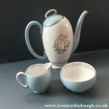 Load image into Gallery viewer, 1950s BONE CHINA Tea Set by ROYAL STAFFORDSHIRE. Vogue Pattern on Merlin Ware
