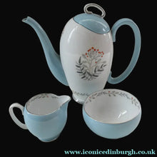 Load image into Gallery viewer, 1950s BONE CHINA Tea Set by ROYAL STAFFORDSHIRE. Vogue Pattern on Merlin Ware
