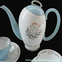 Load image into Gallery viewer, 1950s BONE CHINA Tea Set by ROYAL STAFFORDSHIRE. Vogue Pattern on Merlin Ware
