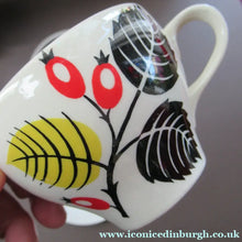 Load image into Gallery viewer, 1950s Wade Red Berries Rosehip Pattern, Trio: Cup, Saucer and Side Plate
