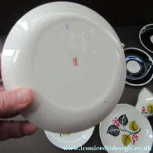 Load image into Gallery viewer, 1950s Wade Red Berries Rosehip Pattern, Trio: Cup, Saucer and Side Plate
