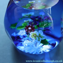 Load image into Gallery viewer, Very Rare. 1990 SCOTTISH Limited Edition of Only 90. Caithness Glass Paperweight: ROYAL BIRTHDAY BOUQUET by Allan Scott
