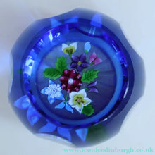 Load image into Gallery viewer, Very Rare. 1990 SCOTTISH Limited Edition of Only 90. Caithness Glass Paperweight: ROYAL BIRTHDAY BOUQUET by Allan Scott

