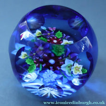 Load image into Gallery viewer, Very Rare. 1990 SCOTTISH Limited Edition of Only 90. Caithness Glass Paperweight: ROYAL BIRTHDAY BOUQUET by Allan Scott
