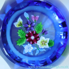 Load image into Gallery viewer, Very Rare. 1990 SCOTTISH Limited Edition of Only 90. Caithness Glass Paperweight: ROYAL BIRTHDAY BOUQUET by Allan Scott
