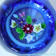 Load image into Gallery viewer, Very Rare. 1990 SCOTTISH Limited Edition of Only 90. Caithness Glass Paperweight: ROYAL BIRTHDAY BOUQUET by Allan Scott
