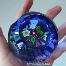 Load image into Gallery viewer, Very Rare. 1990 SCOTTISH Limited Edition of Only 90. Caithness Glass Paperweight: ROYAL BIRTHDAY BOUQUET by Allan Scott
