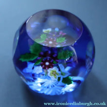 Load image into Gallery viewer, Very Rare. 1990 SCOTTISH Limited Edition of Only 90. Caithness Glass Paperweight: ROYAL BIRTHDAY BOUQUET by Allan Scott
