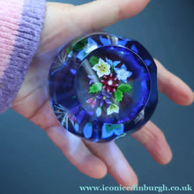 Load image into Gallery viewer, Very Rare. 1990 SCOTTISH Limited Edition of Only 90. Caithness Glass Paperweight: ROYAL BIRTHDAY BOUQUET by Allan Scott
