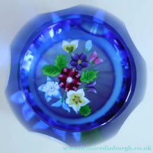 Load image into Gallery viewer, Very Rare. 1990 SCOTTISH Limited Edition of Only 90. Caithness Glass Paperweight: ROYAL BIRTHDAY BOUQUET by Allan Scott

