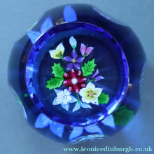 Load image into Gallery viewer, Very Rare. 1990 SCOTTISH Limited Edition of Only 90. Caithness Glass Paperweight: ROYAL BIRTHDAY BOUQUET by Allan Scott
