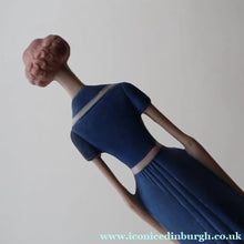 Load image into Gallery viewer, Very Rare Antique Bisque Porcelain SKINNY or Elongated  Figurine by Schafer &amp; Vater: BLACKPOOL MERMAID

