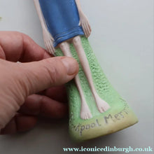 Load image into Gallery viewer, Very Rare Antique Bisque Porcelain SKINNY or Elongated  Figurine by Schafer &amp; Vater: BLACKPOOL MERMAID
