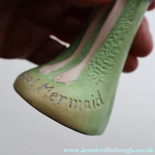 Load image into Gallery viewer, Very Rare Antique Bisque Porcelain SKINNY or Elongated  Figurine by Schafer &amp; Vater: BLACKPOOL MERMAID
