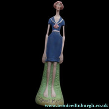 Load image into Gallery viewer, Very Rare Antique Bisque Porcelain SKINNY or Elongated  Figurine by Schafer &amp; Vater: BLACKPOOL MERMAID
