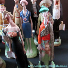 Load image into Gallery viewer, Very Rare Antique Bisque Porcelain SKINNY or Elongated Figurine by Schafer &amp; Vater: BLACKPOOL MERMAID - Schafer &amp; Vater
