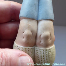 Load image into Gallery viewer, Antique Bisque Porcelain SKINNY or Elongated Figurine by Schafer &amp; Vater: FOOTBALLER
