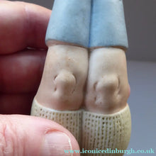 Load image into Gallery viewer, Antique Bisque Porcelain SKINNY or Elongated Figurine by Schafer &amp; Vater: FOOTBALLER
