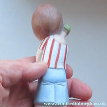 Load image into Gallery viewer, Very Rare Antique Bisque Porcelain SKINNY or Elongated Figurine by Schafer &amp; Vater: FOOTBALLER - Schafer &amp; Vater
