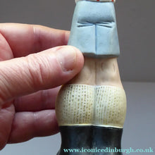 Load image into Gallery viewer, Antique Bisque Porcelain SKINNY or Elongated Figurine by Schafer &amp; Vater: FOOTBALLER
